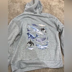 Graphic Whale Hoodie